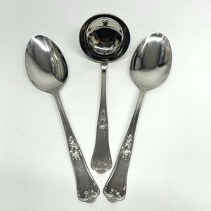 Hercules Inox Platinox Serving Set 18/8 Stainless Flatware Classique Pattern Vtg